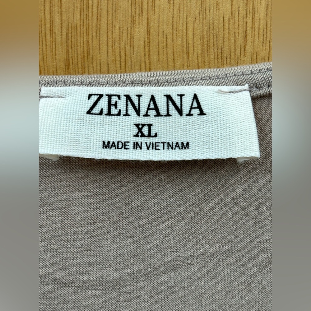 New Zenana Women's Sleeveless Romper with Pockets in Ash Mocha Size XL - Picture 6 of 9